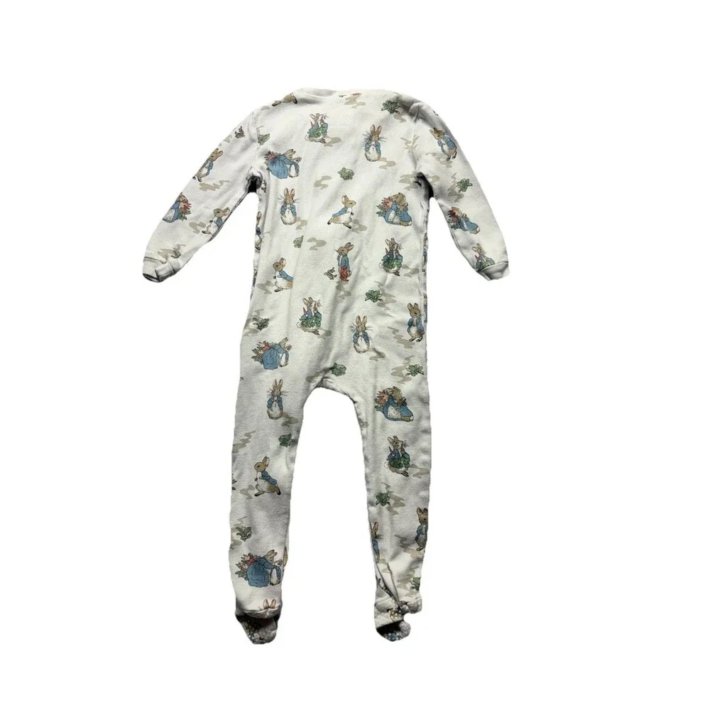 Pottery Barn Kids Baby Peter Rabbit Pajama Footed Sleeper One Piece Size 18-24 M